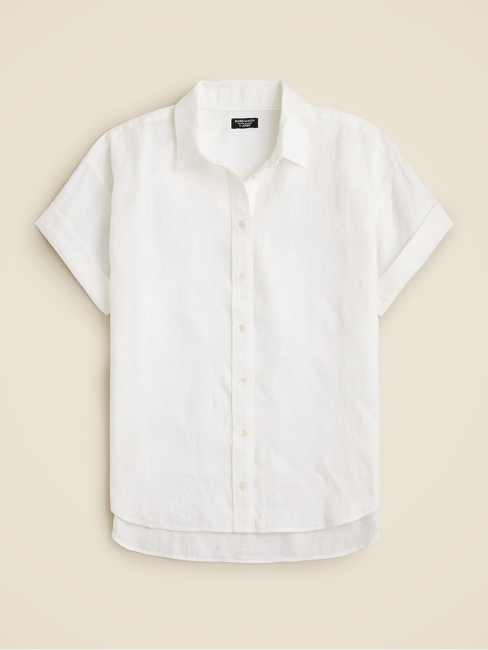 Baird McNutt Irish Linen for J Crew Capitaine Shirt Women’s Size Medium - Picture 1 of 6